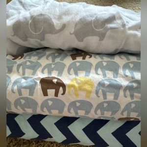 3 Fitted Crib Sheets